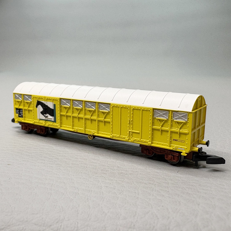 Wagon couvert transport de chevaux "logo cheval", SNCF - AZAR MODELS W04-CH