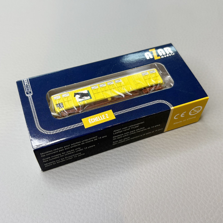 Wagon couvert transport de chevaux "logo cheval", SNCF - AZAR MODELS W04-CH