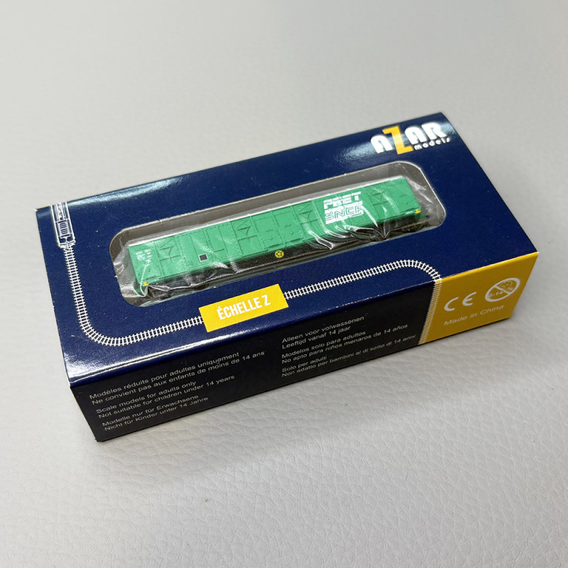 Wagon couvert transport de marchandises "logo FRET", SNCF - AZAR MODELS W04-FR