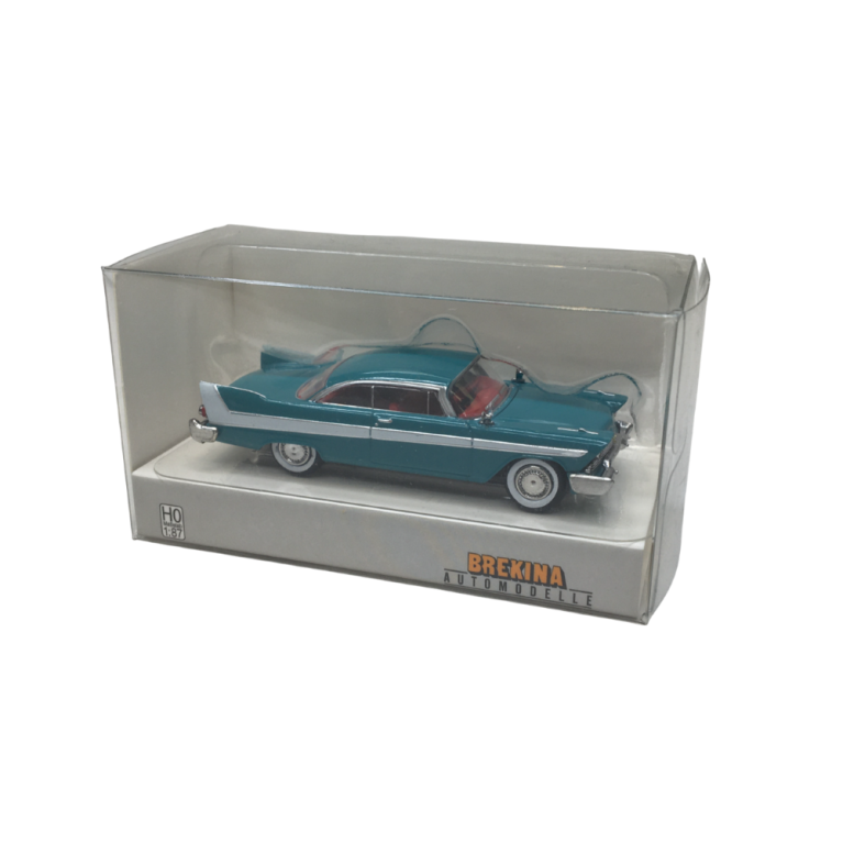 Plymouth Fury, turquoise / blanc, 1958 - BREKINA 19679 - HO 1/87