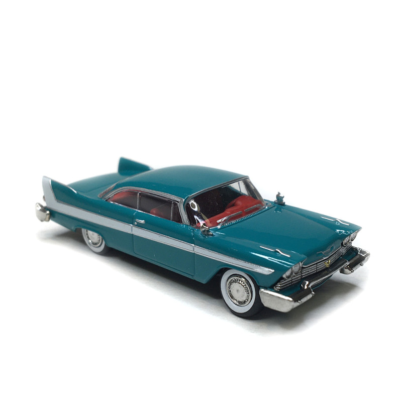 Plymouth Fury, turquoise / blanc, 1958 - BREKINA 19679 - HO 1/87