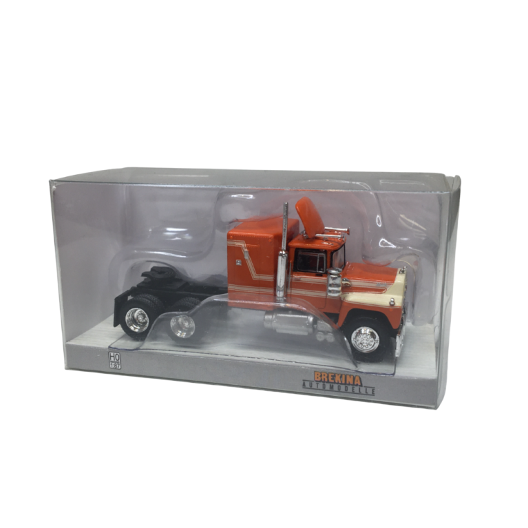 Tracteur Mack RS 700, orange / beige, 1966 - BREKINA 85805 - HO 1/87