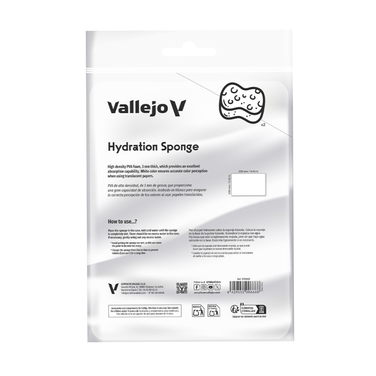 2 Éponges d'hydratation - VALLEJO B90002
