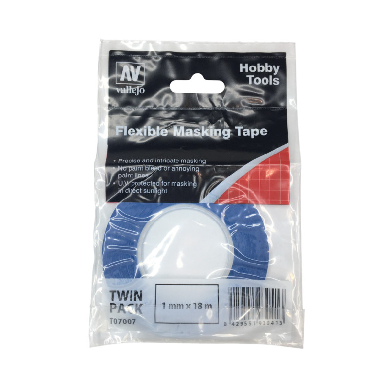 Ruban de masquage flexible - 1mm x 18m - VALLEJO T07007