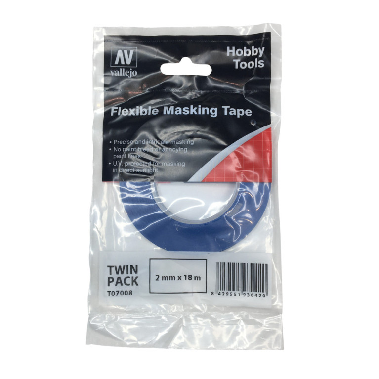 Ruban de masquage flexible - 2mm x 18m - VALLEJO T07008