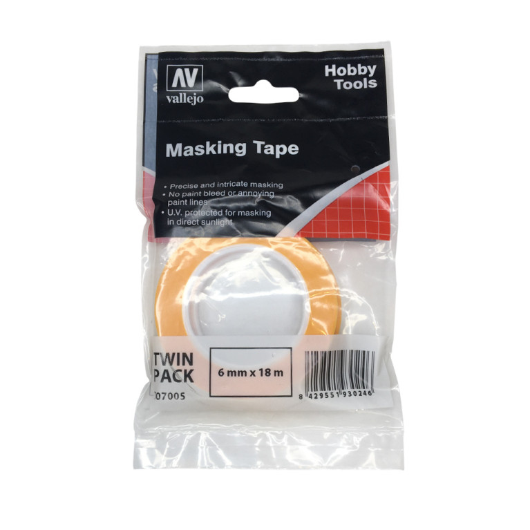 Ruban de masquage de précision - 6mm x 18m - VALLEJO T07005