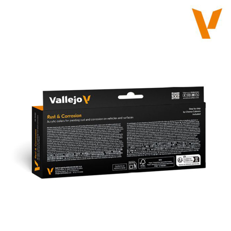 Rouille & Corrosion 8x18ml - Effects Color Series - VALLEJO 70.262