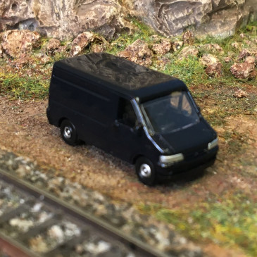 Fiat ducato II transporteur, bleu foncé, 1994 - Starline Models 61211 - N 1/160