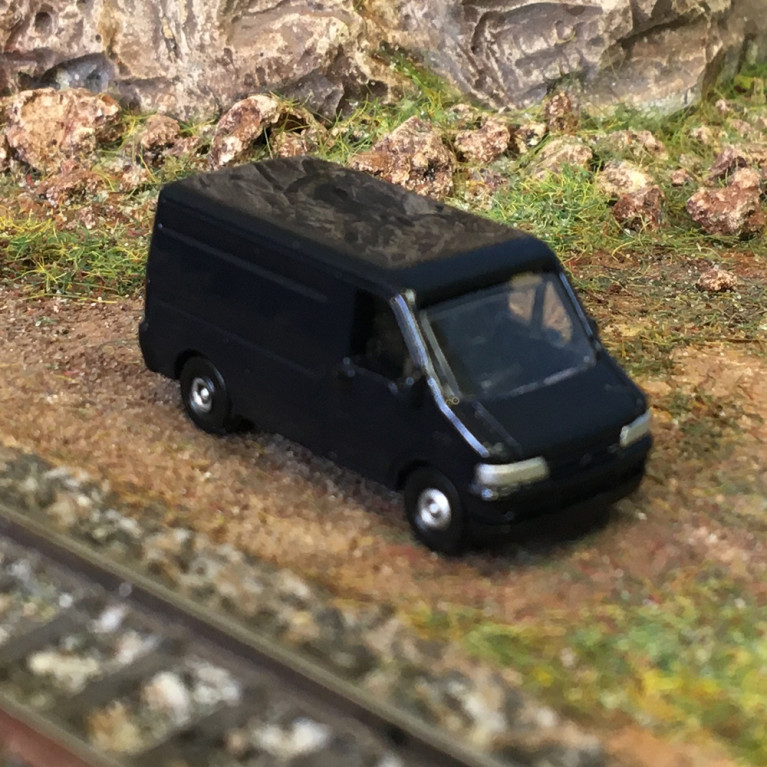 Fiat ducato II transporteur, bleu foncé, 1994 - Starline Models 61211 - N 1/160