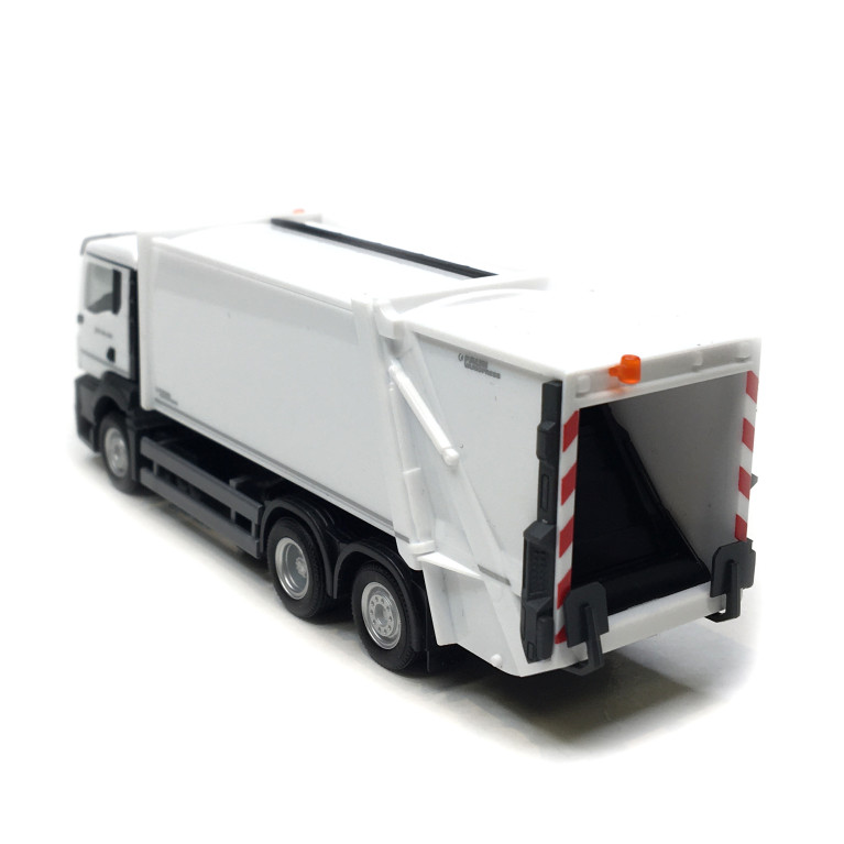 Camion de collecte des ordures ménagères MAN TGS NN FAUN VARIOPRESS, blanc - HERPA 319010 - HO 1/87