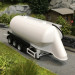 Semi-remorque silo vrac Feldbinder 35 m³ 3 essieux, blanc- HERPA 076821-002 - HO 1/87