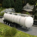 Semi-remorque citerne alimentaire Feldbinder 32 m³ 3 essieux, blanc - HERPA 076463-003 - HO 1/87