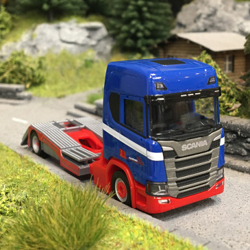 Camion Scania CR 20 HD transportant une remorque "Riwatrans" - HERPA 318242 - HO 1/87