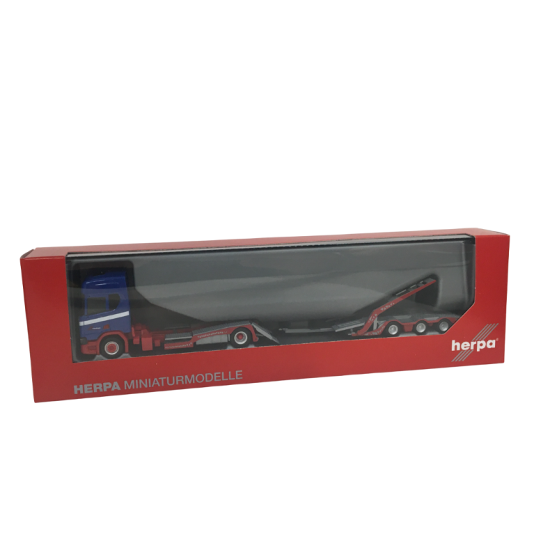 Camion Scania CR 20 HD transportant une remorque "Riwatrans" - HERPA 318242 - HO 1/87