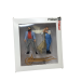 Ouvriers avec une brouette, appuyés sur une fourche - PREISER 45020 - G 1/22.5