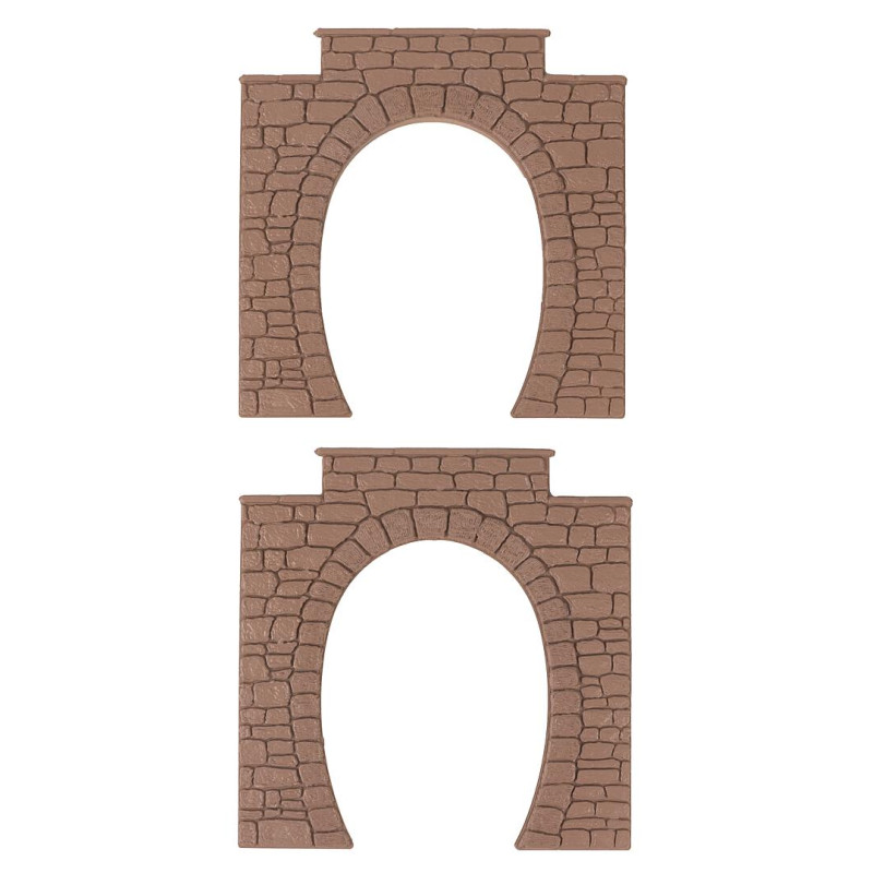 2 Portails de tunnel, 1 voie - Faller 120577 - HO 1/87