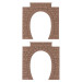 2 Portails de tunnel, 1 voie - Faller 120577 - HO 1/87