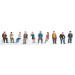 Set de figurines de voyageurs assis - MARKLIN 56409 - N 1/160