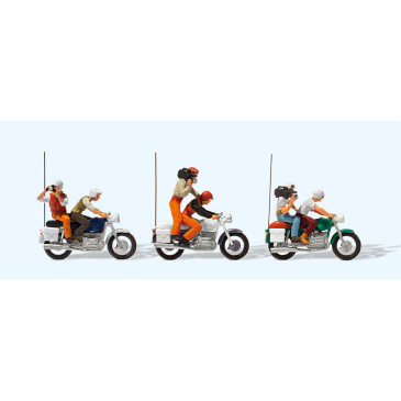 Motos TV et presse - PREISER 25102 - HO 1/87