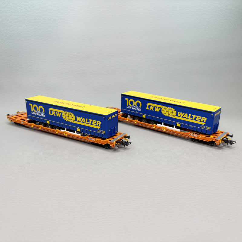 2 wagons poches type Sdgnss/T5, "Walter", Wascosa, Ep. VI  - ROCO 6600064
