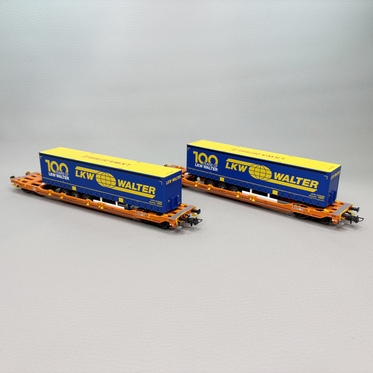 2 wagons poches type Sdgnss/T5, "Walter", Wascosa, Ep. VI  - ROCO 6600064