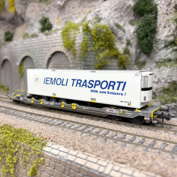 Wagon poche type Sdgnss/T5, "Iemoli Trasporti", Hupac, Ep. VI  - ROCO 6600066 - HO 1/87