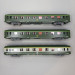3 voitures DEV AO courtes, U53, B8 ex-A8, A7 ex-A8, logo encadré, SNCF - REE VB-396