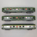 3 voitures DEV AO courtes, U53, B8 ex-A8, A7 ex-A8, logo encadré, SNCF - REE VB-396