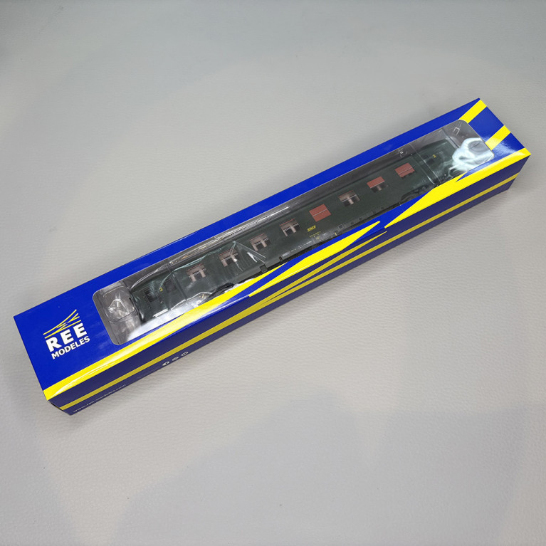 Voiture DEV AO courte, U53, B8 (ex-A8), logo encadré jaune, SNCF - REE VB-395