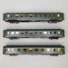 3 voitures DEV AO courtes, U52, B10, 2CL, U53 A8 1CL, SNCF - REE VB-389