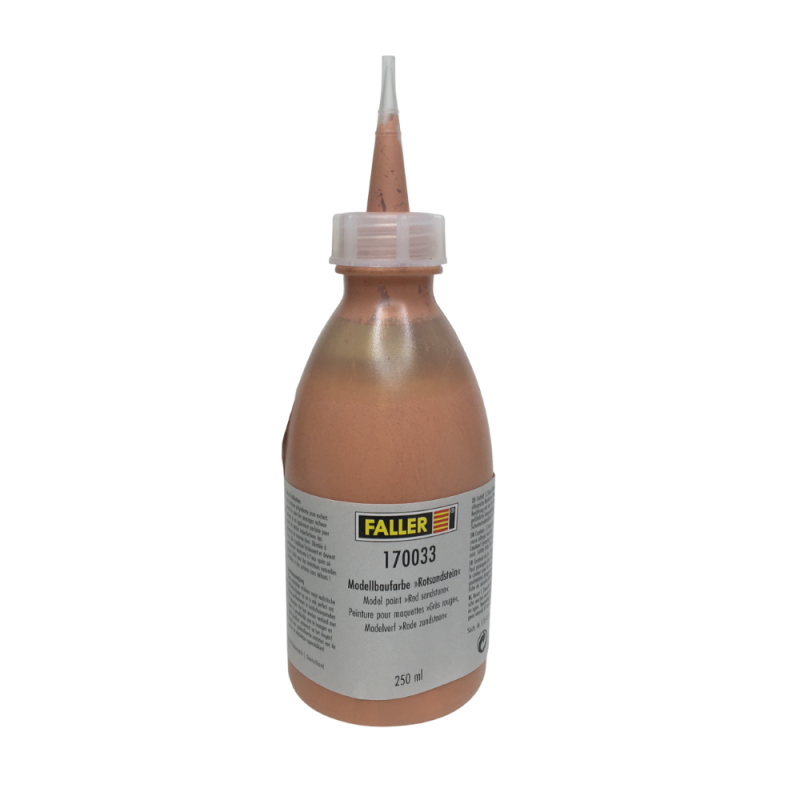 Peinture pour maquettes, grès rouge, 250 ml - FALLER 170033 Peinture pour maquettes, grès rouge, 250 ml - FALLER 170033