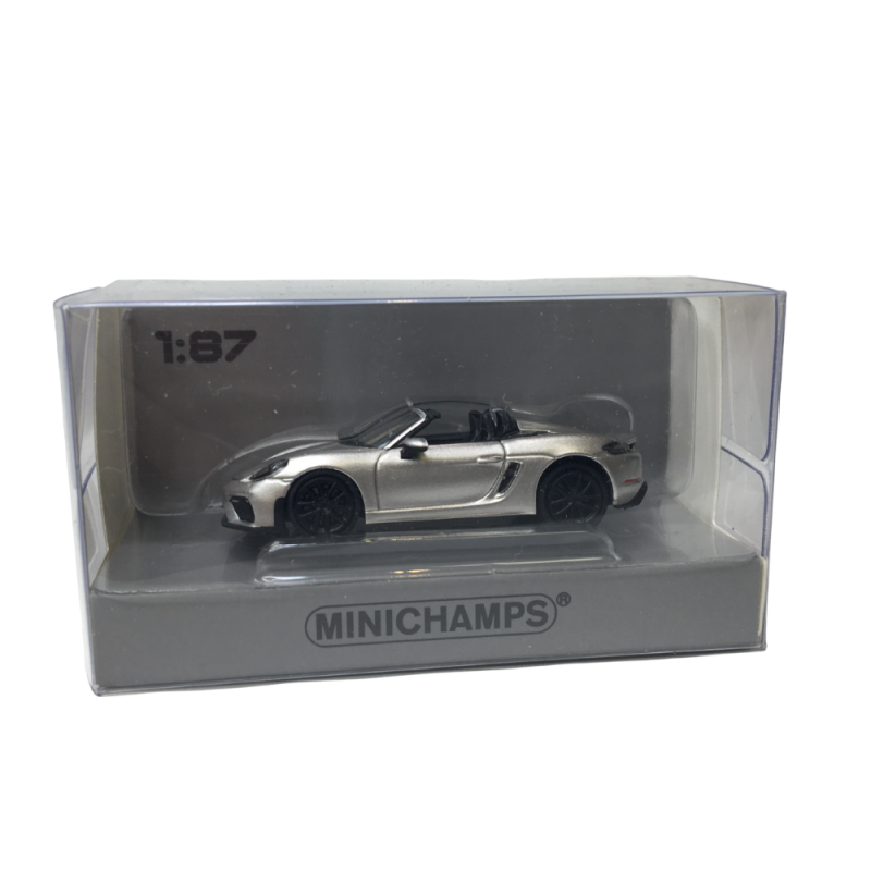 Porsche boxter spyder, argent, 2019 - Minichamps 870067704 - 1/87
