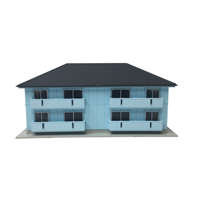 Immeuble d'appartements Gilbert Gardens, bleu ciel - KATO 23-402A - N 1/160