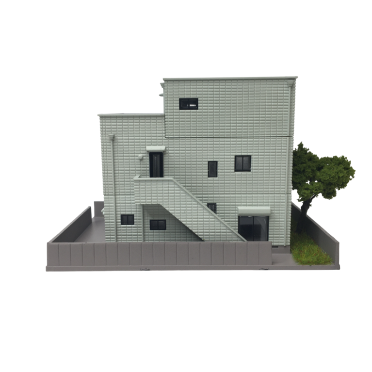 Résidence 7410 N. Claremont, gris - KATO 23-405A - N 1/160