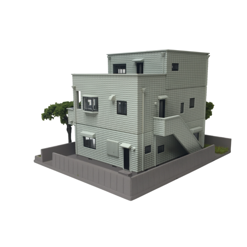 Résidence 7410 N. Claremont, gris - KATO 23-405A - N 1/160