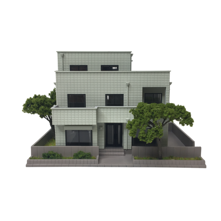 Résidence 7410 N. Claremont, gris - KATO 23-405A - N 1/160