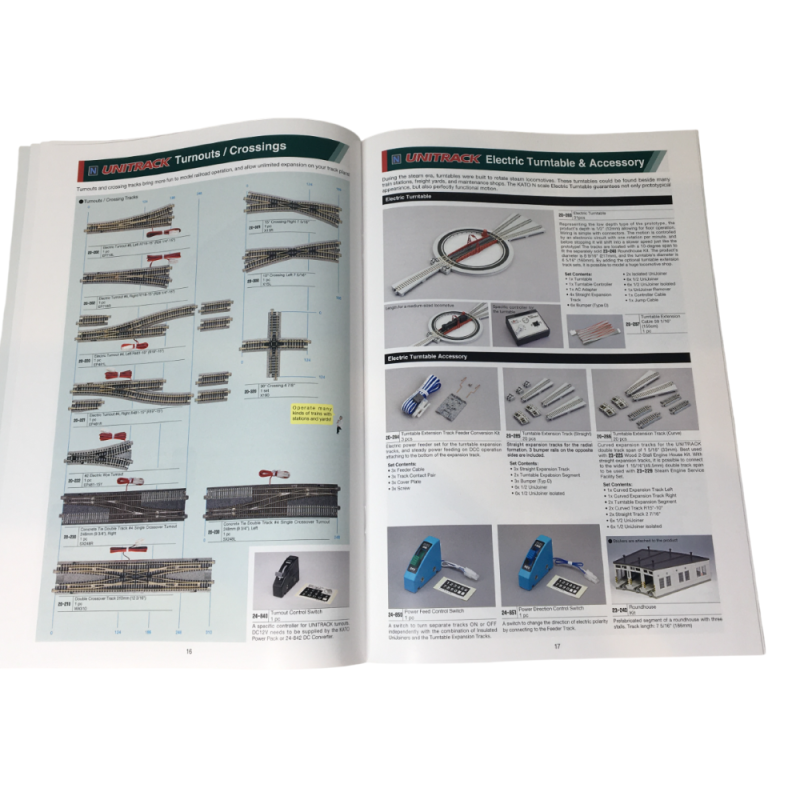 Catalogue de pistes KATO Unitrack, version anglaise - KATO 25-988EN
