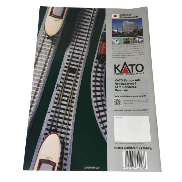 Catalogue de pistes KATO Unitrack, version anglaise - KATO 25-988EN