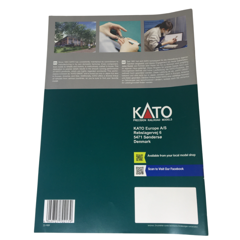 Catalogue KATO Europe du modélisme ferroviaire 2025, version anglais/allemand - KATO 25-989