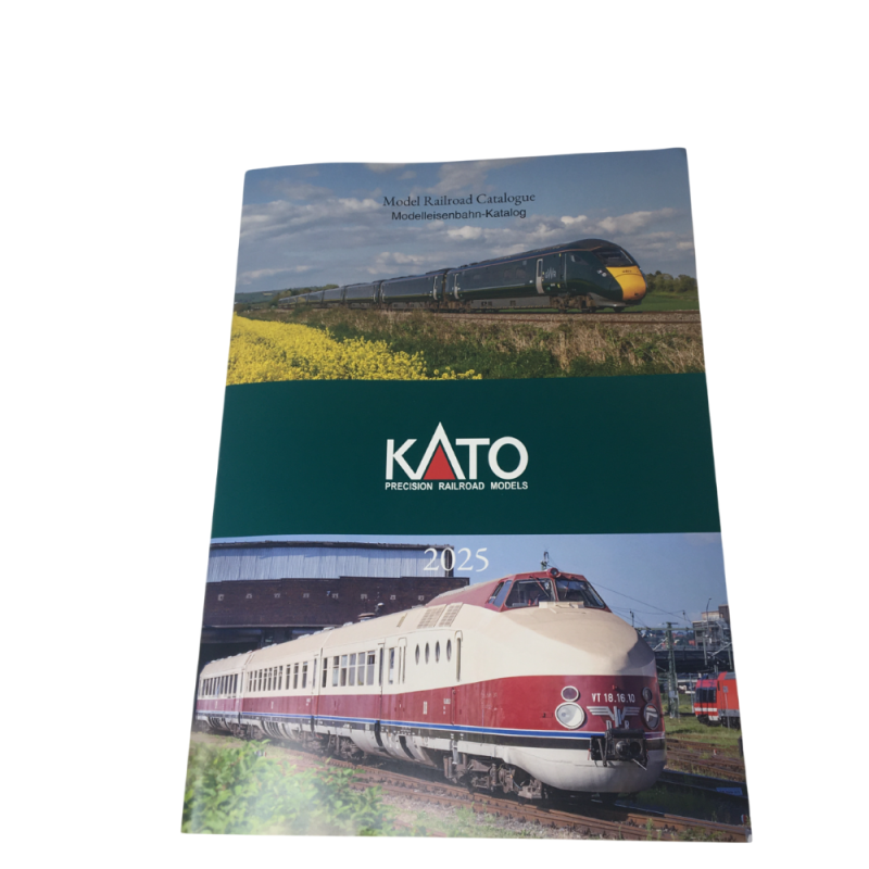 Catalogue KATO Europe du modélisme ferroviaire 2025, version anglais/allemand - KATO 25-989