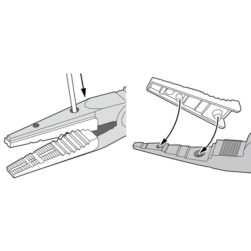 Inserts de remplacement pince N°74166 - TAMIYA 74167
