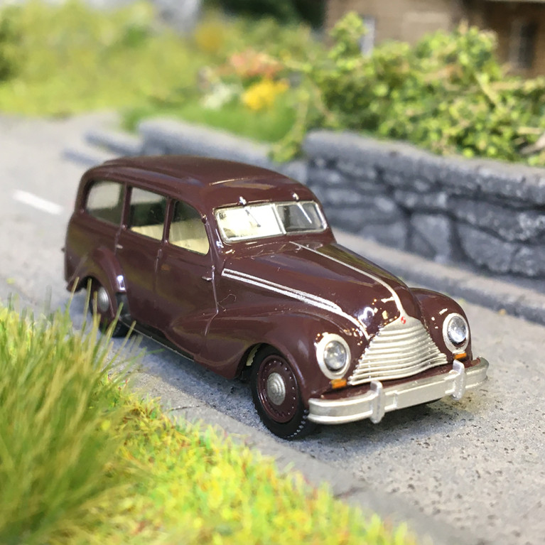 EMW 340, rouge foncé, 1950 - BREKINA 27356- HO 1/87