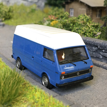 Volkswagen LT 35, Blanc et bleu, 1975 - BREKINA 34956 - HO 1/87