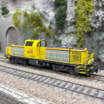 Locomotive diesel BB 660163, "INFRA", logo Carmillon, SNCF, Ep. VI - PIKO 96493 - HO 1/87