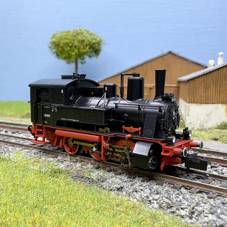 Locomotive à vapeur BR 89 853(ex K.Bay.Sts.B., R 3/3), DB, Ep. III, digital son - MINITRIX 16890 - N 1/160