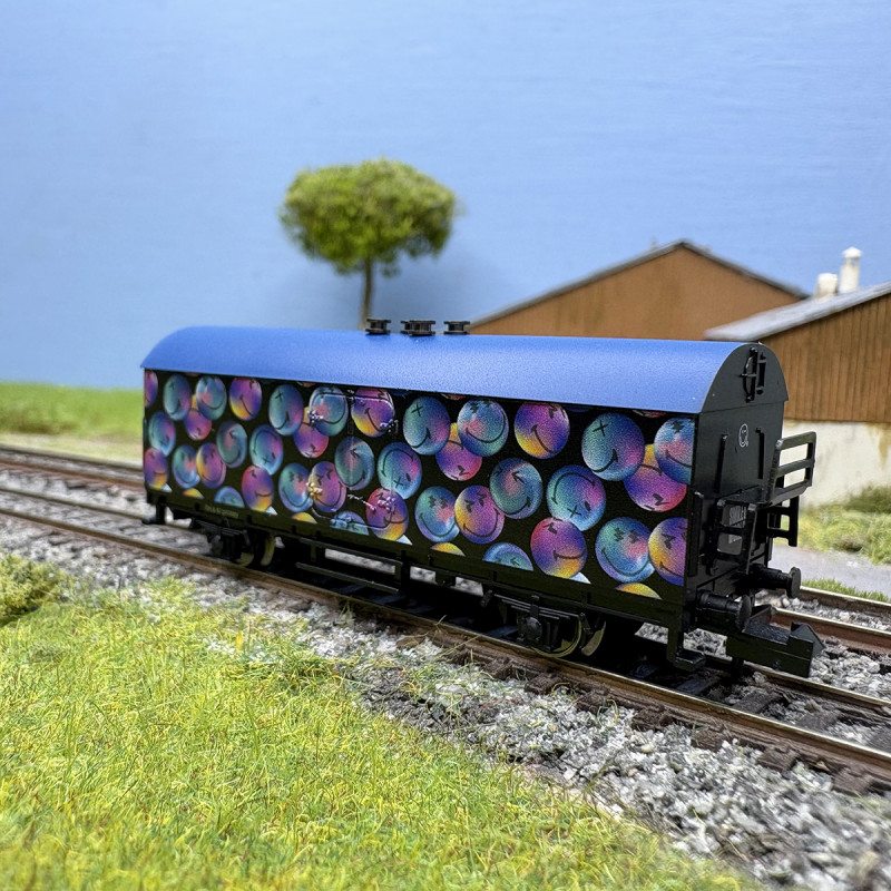 Wagon Couvert ATSF Micro-Trains échelle N - Modèle 1997 Neuf Sous étui - Parfait Pour Collectionneurs