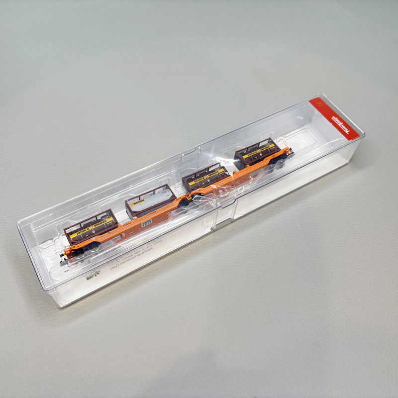 Wagon double poche articulé Sdggmrs 738/T3000e, "Bertschi", Wascosa - FLEISCHMANN 6660052