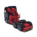 MAN TGX GX avec grue de chargement, noir / rouge - HERPA 313100-003  - HO 1/87