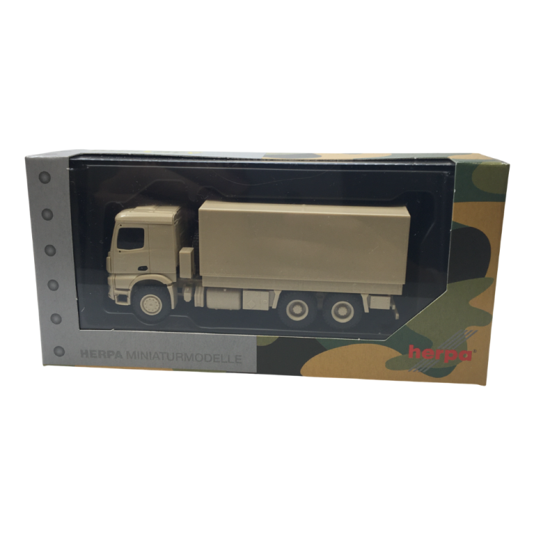 Mercedes-Benz Arocs plateau/bâche, beige - HERPA 747202 - HO 1/87