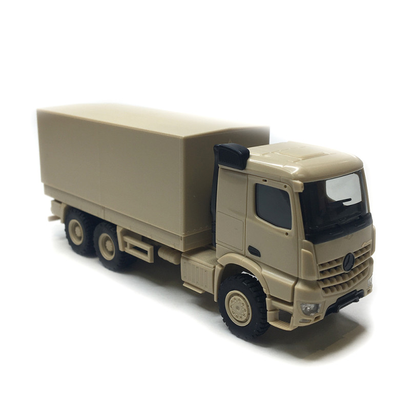 Mercedes-Benz Arocs plateau/bâche, beige - HERPA 747202 - HO 1/87
